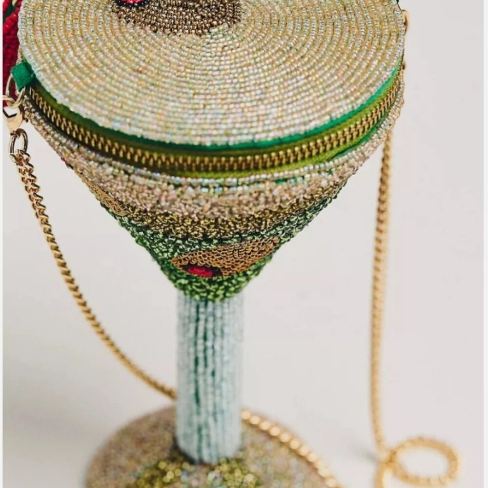 Anthropologie beaded icon martini bag - Picture 2 of 4